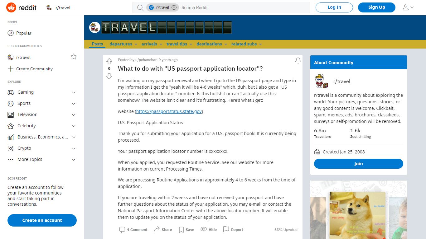 What to do with "US passport application locator"? : travel